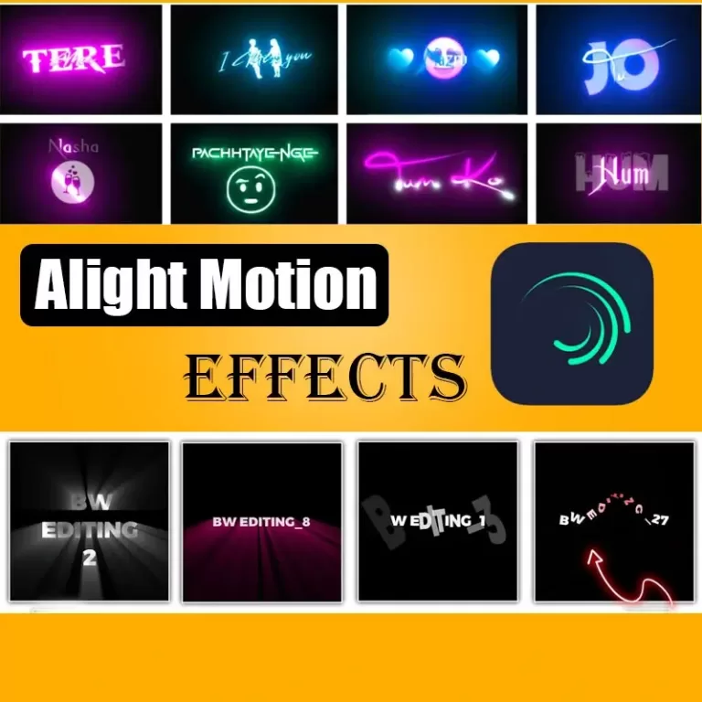 Alight Motion Effects – Transitions,Filters, Motion Blur & More 2024